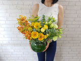Sunshine Orchid & Gerbera Mix Vase - VS133