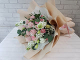 Soft Serenity Rose Mix Hand Bouquet - BQ866
