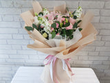Soft Serenity Rose Mix Hand Bouquet - BQ866