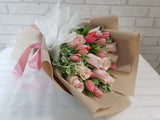 Sweet Tulip & Roses Hand Bouquet - BQ873