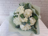 Grandiose Beauty White Hydrangeas Bouquet - BQ871
