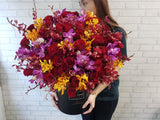 Tropical Orchid & Rose Flower Box - BK228