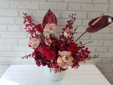 Cappuccino Rose & Orchid Vase - VS143