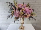 Lavish Hydrangeas & Roses in Vase - VS132
