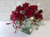 Red Rose Berries  Vase - VS141