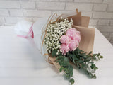 Lovely Pink Rose & Baby Breath Hand Bouquet - BQ607