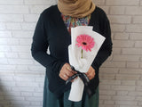 Single Gerbera Wrapped Bouquet - WD103 (Bulk)