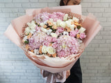 Glamour Hydrangeas & Rose Flower Mix - BK241