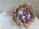Purple Rose & Baby Breath Bouquet - BQ885