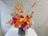 Orange Rose Flower Box - BK267