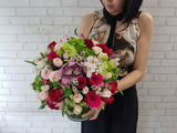 Cymbidium & Rose Mix Vase  - VS145