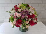 Cymbidium & Rose Mix Vase  - VS145