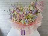 Blush Dreams Tulip & Hydrangeas Mix Bouquet - BK265