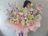 Blush Dreams Tulip & Hydrangeas Mix Bouquet - BK265