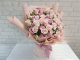 Romantic Pink Rose Bouquet - BK263