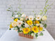 Bright Gerbera & Rose Flower Basket - BK272