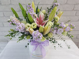 Elegant Lily & Matthiola Flower Box - BK270