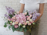 Blossom Pink Hydrangea Basket - BK979