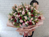 Standing Rose & Carnation Bouquet - BK275