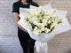 Classy Calla Lily & Matthiola Hand Bouquet - BQ900