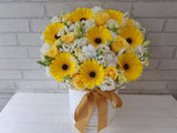 yellow  Gerbera Rose Flower Box - BK268