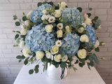 Elegant Hydrangeas Rose Mix Flower Box - BK279
