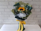 Sunflower Chamomile Hand Bouquet - BQ854