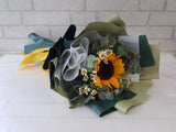 Sunflower Chamomile Hand Bouquet - BQ854