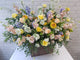 Cheerful Rose and Eustomas Flower Basket - BK273