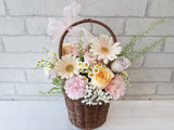 Gardening Rose & Gerbera Mix Flower Basket - BK269
