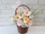 Gardening Rose & Gerbera Mix Flower Basket - BK269