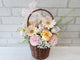 Gardening Rose & Gerbera Mix Flower Basket - BK269