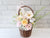 Gardening Rose & Gerbera Mix Flower Basket - BK269