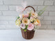Gardening Rose & Gerbera Mix Flower Basket - BK269