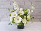 Graceful White Gerbera & Rose Vase - VS148