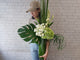 Heavenly Green Hydrangeas & Eustomas Vase - VS082