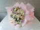  Roses, Hydrangeas, Anthurium hand bouquet