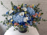 Azure Hydrangeas Rose Flower Box - BK283