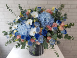 Azure Hydrangeas Rose Flower Box - BK283