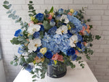 Azure Hydrangeas Rose Flower Box - BK283
