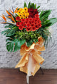 Gerberas, Bird of Paradise opening stand