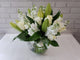 Pure White Lilie & Rose Vase - VS151