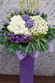 Soothing Purple Condolence Flower Stand - SY265