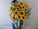 Sunflower & Chamomile Tall Vase - VS130