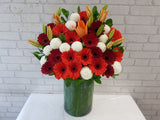 Vibrant Gerbera & Lilies Vase - VS158