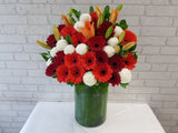 Vibrant Gerbera & Lilies Vase - VS158