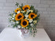 Sunflower & Eustomas Flower Box - BK308