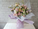 Eustomas & Roses Hand Bouquet - BQ944