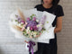 Purple Hydrangeas & Rose Hand Bouquet - BQ946