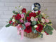 Mixture of Rose & Eustomas Flower Basket - BK166